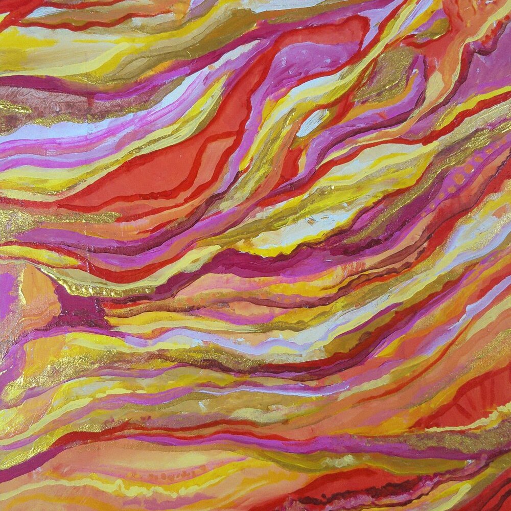 ORIGINAL PAINTING BY ARTIST RACHAEL POTTER Untitled Abstract